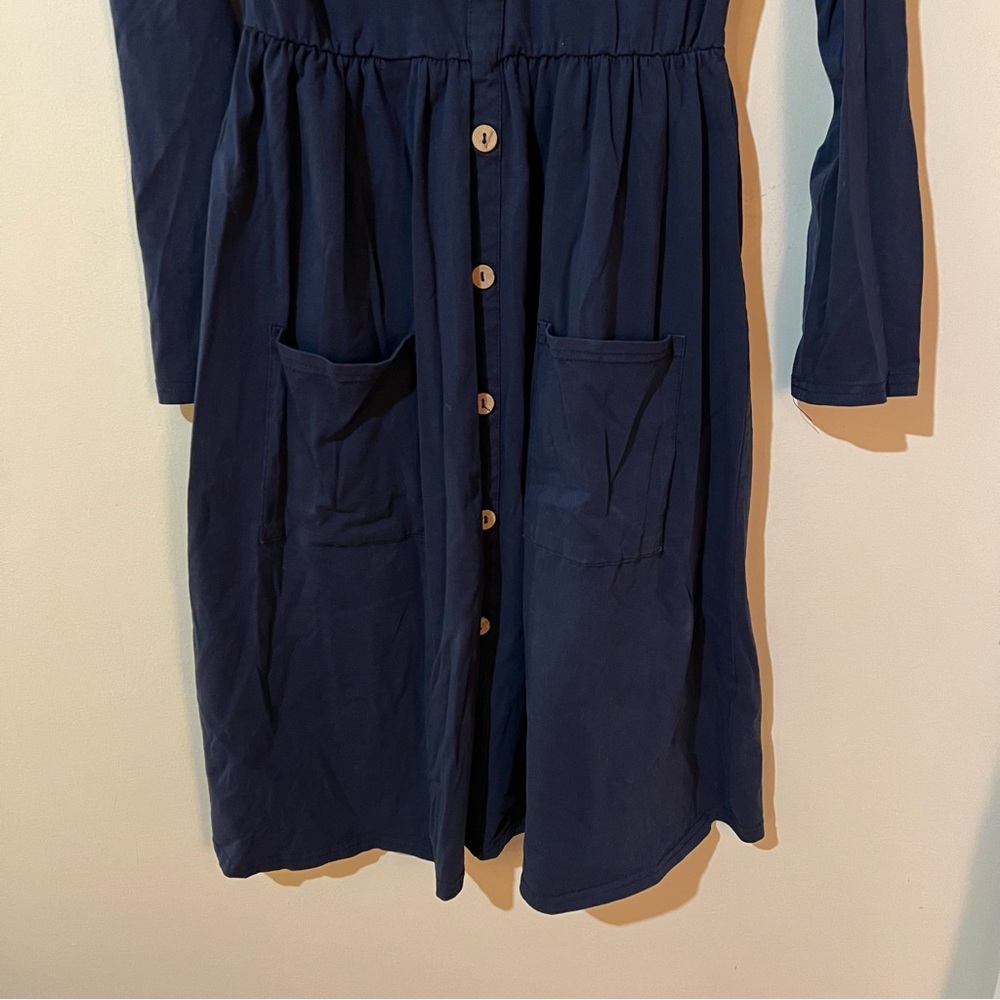 Ouges | Women's V Neck Button Down Skater Dress W… - image 5